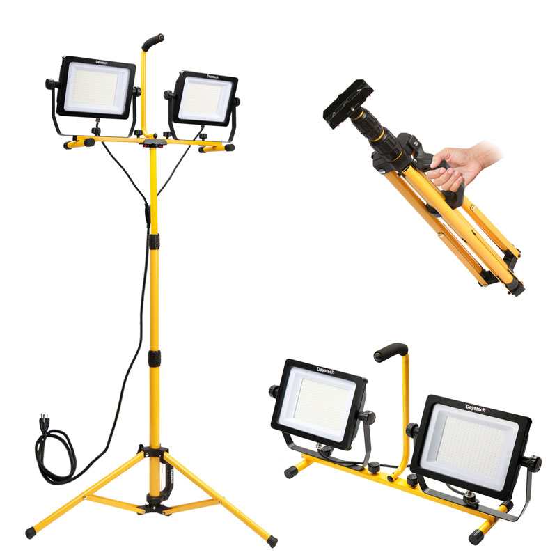 Lumină de lucru cu trepied LED cu două capete de 30000 de lumeni